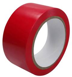 Fita de Demarcação de Solo 48mm x 30m Vermelha