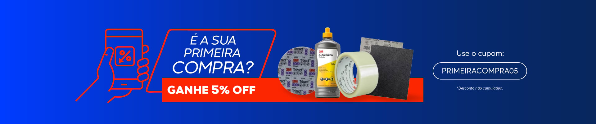 CUPOM 5%OFF - 1º compra