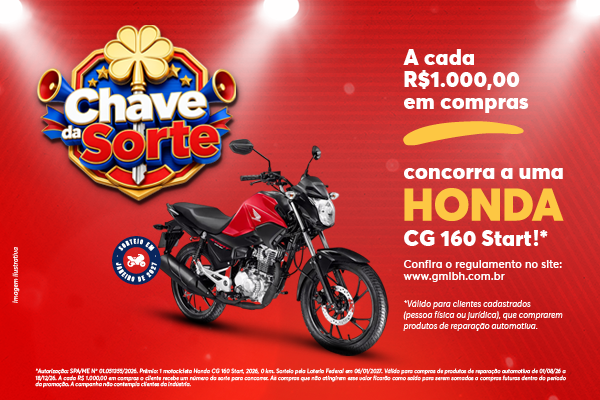 Banner - Chaves da Sorte - Automotivo - honda cg