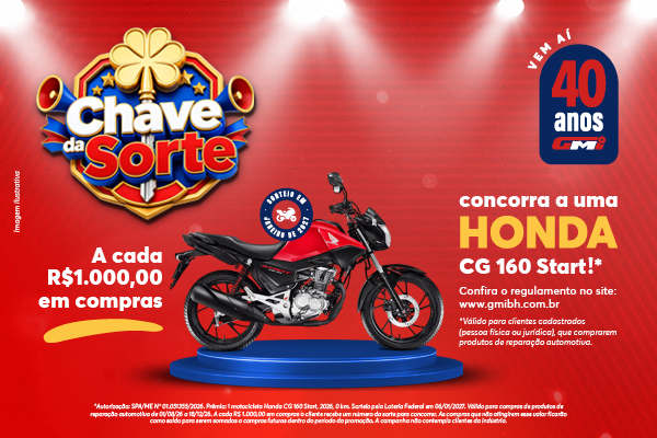 Banner - Chaves da Sorte - Automotivo - honda cg